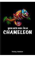 You Are One In A Chameleon Fantasy Notebook