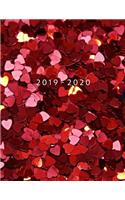 2019 - 2020: Weekly Planner Starting May 2019 - Dec 2020 8.5 x 11 Dated Agenda Appointment Calendar Organizer Book Soft-Cover Cute Heart