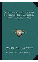 Self-Supporting Students In Certain New York City High Schools (1920): (English)