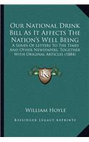 Our National Drink Bill As It Affects The Nation's Well Being