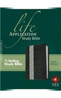 Life Application Study Bible-NLT: New Living Translation, Black/Vintage Ivory Floral Leatherlike Tutone