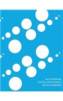 Notebook 120 ruled pages with margin