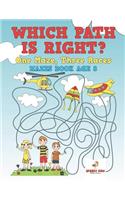 Which Path Is Right? One Maze, Three Races - Mazes Book Age 8