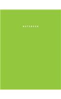 Notebook: Chartreuse Color - Writing Journal - College Ruled Notebook - Lined Notebook - Diary - Notepad - Large Composition Book - 8.5x11 inches - 120 pages