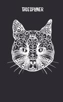 Tagesplaner mit Katze als Mandala: Terminplaner I DIN A5 I 120 Seiten I Tageskalender I Organizer I Achtsamkeit I Ziele(1 Mandala Tagesplaner)