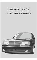 Notizbuch für Mercedes Fahrer Kariert A5 100 Seiten, Vintage Softcover, Weißes Papier - Dickes Notizheft, Skizzenbuch, Zeichenbuch, Blankobuch, Sketchbook