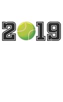 Tennis 2019: ANGST TAGEBUCH - Angsttagebuch - Notizbuch mit 100 gepunktete Seiten für alle Notizen, Listen, Termine, Fortschritte, ... und alles was einem sonst 