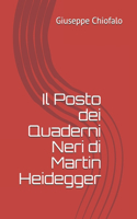 Il Posto dei Quaderni Neri di Martin Heidegger