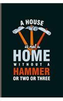 A house is not a Home without a Hammer or two or three