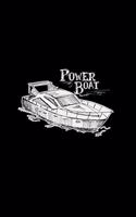 Power boat: 6x9 SPEEDBOAT - dotgrid - dot grid paper - notebook - notes