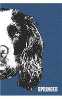 English Springer Spaniel Lined Notebook