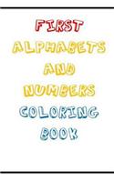 First Alphabets and Numbers, Coloring Book