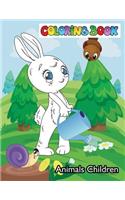 Coloring Book Animals Children