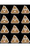 Emoji Notebook Lined Composition Journal For School Kids, Students And Teachers: 120 Page Ruled School Composition Notebook Journal With Funny Poop Emojis For Kids or Adults - 8.5 by 11 inches(28 Kool Kidz)
