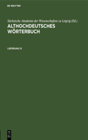 Althochdeutsches Wörterbuch. Lieferung 13