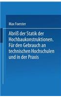 Abriß der Statik der Hochbaukonstruktionen