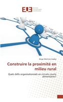 Construire La Proximité En Milieu Rural
