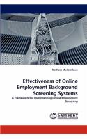 Effectiveness of Online Employment Background Screening Systems