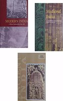 3 OLD NCERT HISTORY BOOKS (1) Ancient India- RS Sharma (Class-11) (2) Medieval India - Satish Chandra (Class-11) (3) Modern India - Bipin Chandra (Class-12)