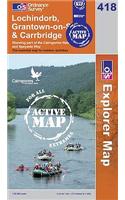Lochindorb, Grantown-on-Spey and Carrbridge: (Sheet 418 OS Explorer Map Active)