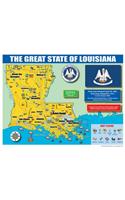 Louisiana State Map for Students - Pack of 30