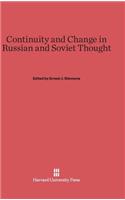 Continuity and Change in Russian and Soviet Thought