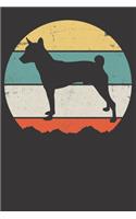 Notebook: Basenji Hund Dot Grid 6x9 120 Pages