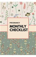 Pregnancy Monthly Checklist