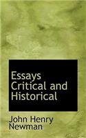 Essays Critical and Historical