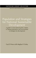 Population and Strategies for National Sustainable Development