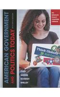 American Government and Politics Today: No Separate Policy Chapters Version, 2015-2016 Edition (with MindTap Political Science Printed Access Card)