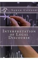 Interpretation of Legal Discourse