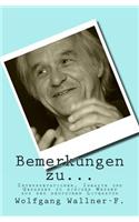 Bemerkungen zu...