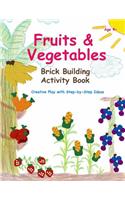 Fruits & Vegetables - Brick Building Activity Book