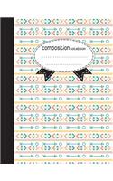 Composition Notebook, 8.5 x 11, 110 pages: Boho Style: (School Notebooks)