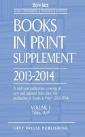 Books In Print Supplement, 2013-14