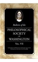 Bulletin of the Philosophical Society of Washington