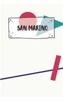 San Marino: Liniertes Reisetagebuch Notizbuch oder Reise Notizheft liniert - Reisen Journal für Männer und Frauen mit Linien