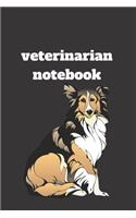 Veterinarian notebook: Lined Notebook, Journal Diary, Veterinarian Composition Notebook, Blank Lined Journal 120 Pages - Large (6 x 9inches) Vet Tech Technician Veterinari