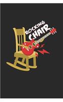 Rocking chair: 6x9 Guitar - blank with numbers paper - notebook - notes