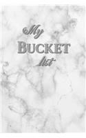 My Bucket list: Marbled - Journal Entries For Your Creative Ideas and Adventures