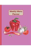 Weekly Menu Planner: Menu Planner (52 Week): Track And Plan Your Meals Weekly / Food Planner / Diary / Log / Shopping List / Journal: Meal Prep And Planning Grocery ... 