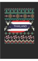 Ugly Christmas - Thailand: Dotted Bullet Grid Notebook / Journal (6 X 9 -120 Pages) - Ugly Christmas Gift Idea