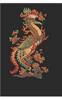 Dragon Phoenix Vintage Lined Notebook