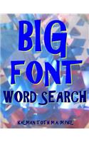 Big Font Word Search