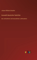Auswahl deutscher Gedichte