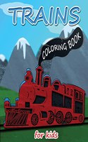 Trains Coloring Book