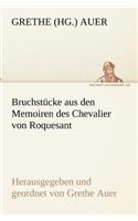 Bruchstucke Aus Den Memoiren Des Chevalier Von Roquesant