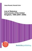 List of Statutory Instruments of the United Kingdom, 1996 (2001-3000): (English)