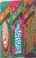 MAZE CRAZE ACTIVITY BOOK SET OF 3 BOOKS